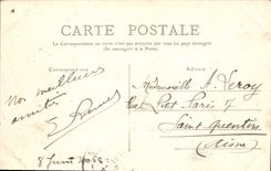 VINTAGE POSTCARD Surroundings Of Etienne Saint Furens In Etrat the Tower in Jarez