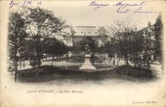 VINTAGE POSTCARD Holy Etienne the Place Marengo