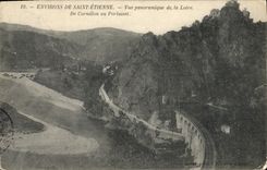 CPA Environs De Saint Etienne Vue Panoramique De La Loire De Cornillon au Pertuset