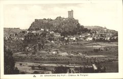 VINTAGE POSTCARD Surroundings Of Puy Castle De Polignac