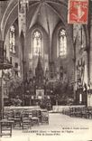 VINTAGE POSTCARD Cazaubon Interieur Of the Church Celebrates of Jeanne d' Arc