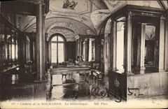 CPA Chateau De La Malmaison La Bibliotheque