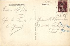 VINTAGE POSTCARD Interior Hirson Of the Church