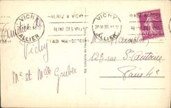 VINTAGE POSTCARD Vichy Galerire Covered And Pergola