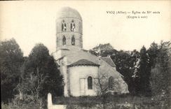 CPA Vicq Eglise Du 11eme Crypte a voir 