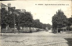 CPA Angers Entree Du Boulevard Du Roi Rene