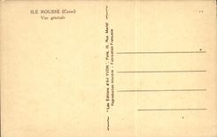 Opinión Russet-red Córcega de la isla de la POSTAL de la VENDIMIA