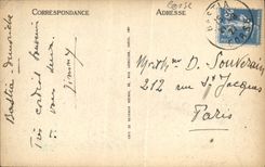 VINTAGE POSTCARD Bastia the Place Saint Nicolas