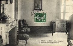 VINTAGE POSTCARD Ajaccio House Bonaparte Chaùbre or was born Napoleon 1st