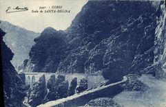 VINTAGE POSTCARD Corsica Scala De Santa Regina