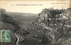 CPA Rocamadour Vue Generale Et La Vallee