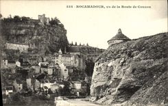 CPA Rocamadour Vu De La Route De Couzou