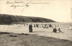 VINTAGE POSTCARD Binic Beach Of the Advent Port various Plays