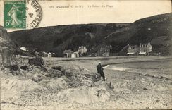 VINTAGE POSTCARD Plouha Palus the Beach