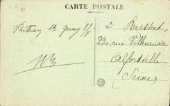 VINTAGE POSTCARD Cattle sheds the Beach Of the Strike Of the Mill cliffs