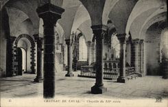 Castillo de la POSTAL de la VENDIMIA de la cámara acorazada de Laval del 12ma