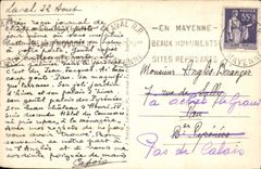 POSTAL Laval de la VENDIMIA la subsistencia del castillo viejo