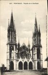 CPA Pontmain Facade De la Basilique