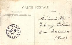 Placeres de la POSTAL de la VENDIMIA de la salida de los cuarteles de la servidumbre de Militaria