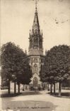 VINTAGE POSTCARD Mulhouse Church St Genevieve