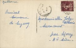 VINTAGE POSTCARD Mulhouse Church St Genevieve