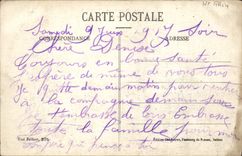 POSTAL alta Alsacia Romagny de la VENDIMIA visto de la iglesia