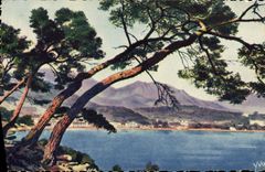 CPA La Douce France Cote d'Azur Menton Paysage Du Cap Martin