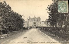 VINTAGE POSTCARD Castle De Chambord Septentrional Frontage Seen from Of the Road Of Dye Saint