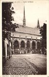 VINTAGE POSTCARD Montmorency Eglise St Martin Dimensions Northern side Porch