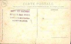 VINTAGE POSTCARD Wood De Vincennes a Landing stage Of the Lake Daumesnil