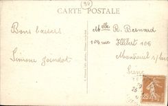 VINTAGE POSTCARD Villeneuve the King the New Town hall