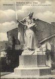 CPA Domremy Statue de Mercie devant la maison de Jeanne d'Arc