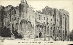 Paladar de Avignon de la POSTAL de la VENDIMIA de los papas Seen Generala