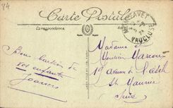 POSTAL Avignon de la VENDIMIA el puente suspendido