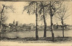 Opinión de Avignon de la POSTAL de la VENDIMIA tomada de Barthetasse