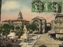 POSTAL Avignon de la VENDIMIA el lugar del ayuntamiento