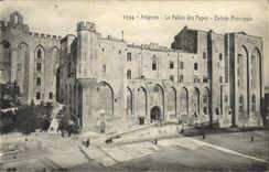 POSTAL Avignon de la VENDIMIA el paladar de la entrada principal de los papas