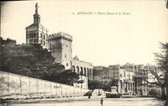 POSTAL Avignon Notre Dame de la VENDIMIA y el paladar