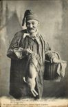 CPA Homme et lapin Folklore vienne 