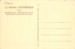 CPA Poitiers Eglise Notre Dame la Grande