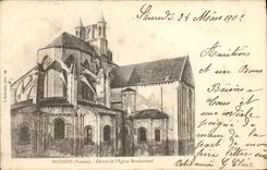 CPA Poitiers Chevet de L'Eglise Montierneuf