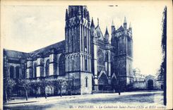 CPA Poitiers La cathedrale Saint Pierre