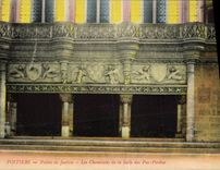 CPA Poitiers palais de Justice Les Cheminces de la Salle des Pas Perdus