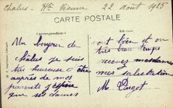 VINTAGE POSTCARD Chalus Seen of the Ruins of the Old Vault of the Castle