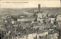 CPA Limoges Vue Panoramique Vers la Cathedrale