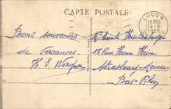 VINTAGE POSTCARD Lucon War memorial Militaria