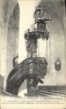 VINTAGE POSTCARD Fontenay the Count Eglise Notre Dame the pulpit