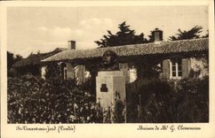 CPA St Vincent Sur Jard Maison de Clemenceau