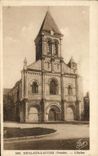 VINTAGE POSTCARD Neuil On Autize the Church
