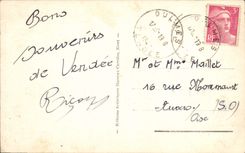 VINTAGE POSTCARD Neuil On Autize the Church